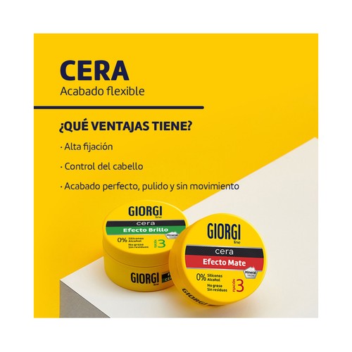 GIORGI Cera fijadora (3) efecto mate para definir mechones y crear puntas 75 ml.