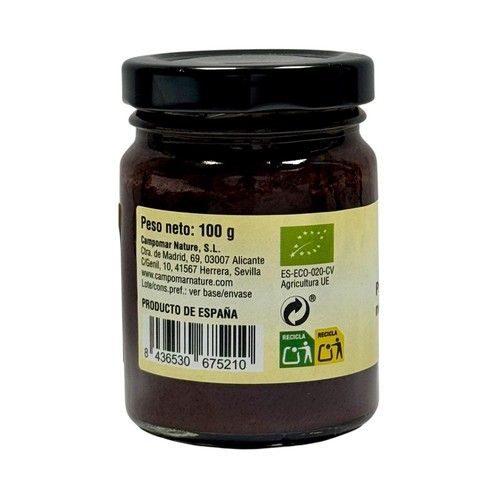 CAMPOMAR NATURE Paté de aceituna negra de Aragón ecológica 100 g.