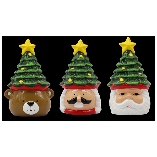 Figura Casa Árbol de Navidad Cerámica modelos surtidos, SNC
