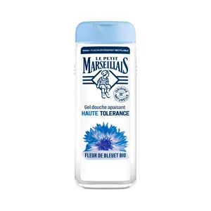LE PETIT MARSELLAIS Gel para ducha o baño calmante con flor de Aciano, para bebés y pieles sensibles 400 ml.