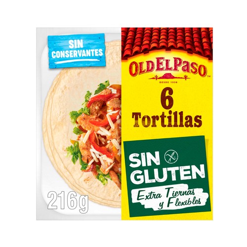 OLD EL PASO Tortillas Mexicanas ( 6 unidades ) 216 g.