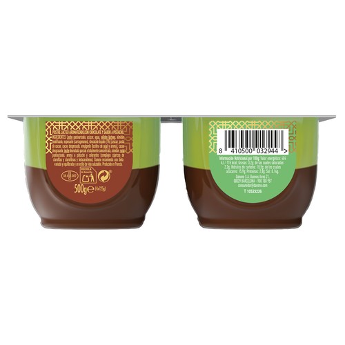 DANET de Danone Natillas de chocolate Dubai 4 x 125 g.