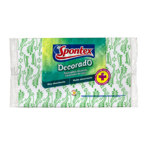 SPONTEX Bayeta absorbente posavajillas con decorado SPONTEX 1 ud.