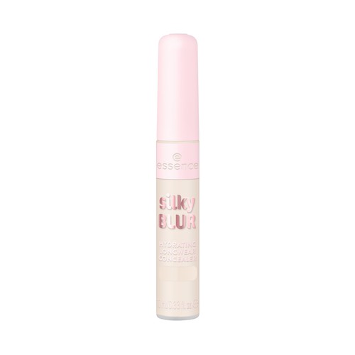 ESSENCE Sikly blur tono 20 Corrector de cobertura completa en un tono claro con matiz rosado y acabado mate sedoso.