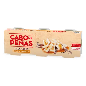 CABO DE PEÑAS Calamares en salsa americana en trozos 3 uds x 45 g.