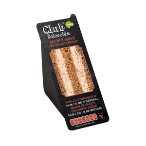 ÑAMING Sandwich de pan multicereales con bacon y huevo ÑAMING Club selección 150 g.