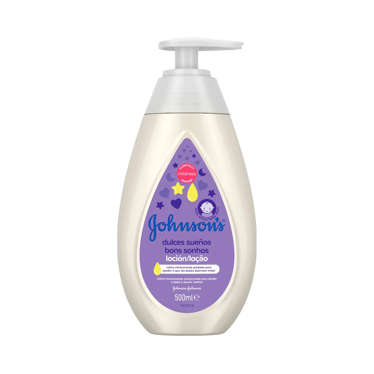 JOHNSON´S Dulces sueños Loción hidratante que ayuda a que nuestro bebé duerma mejor 500 ml.