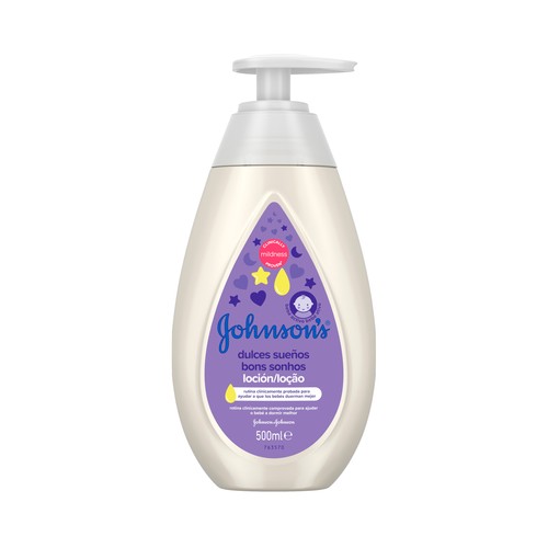 JOHNSON´S Dulces sueños Loción hidratante que ayuda a que nuestro bebé duerma mejor 500 ml.