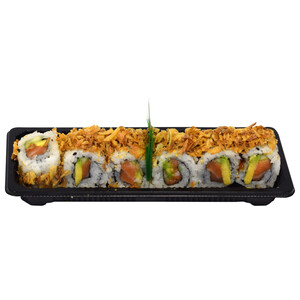 SUSHI GOURMET Maki California de Salmón cubiertos de cebolla frita SUSHI GOURMET 6 uds.