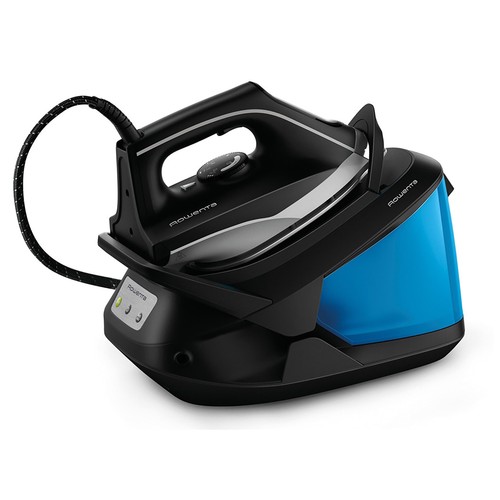 Centro de planchado ROWENTA TurboSteam VR8320F0, Suela Microsteam 400 HD Láser, autonomía ilimitada, 6,5 bares de presión.