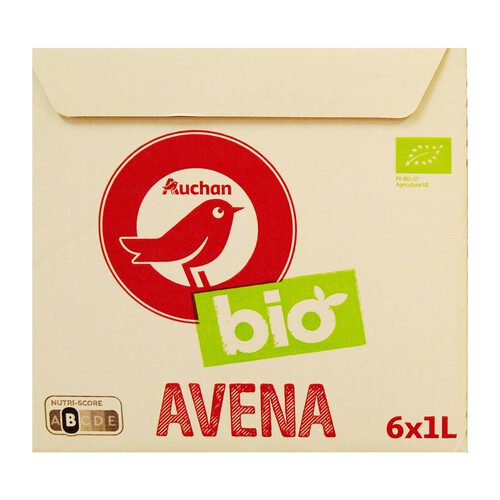 ALCAMPO ECOLÓGICO Bebida de avena ALCAMPO ECOLÓGICO brick de 1 litro pack de 6 uds.
