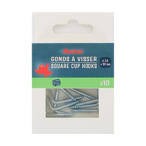 Imagen de Alcayata rosca zincada de 3,5 x 30 mm, 10 unidades, ALCAMPO.