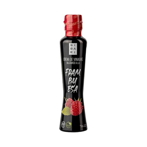 SIBARI Crema de vinagre balsámico con sabor a frambuesa 225 g