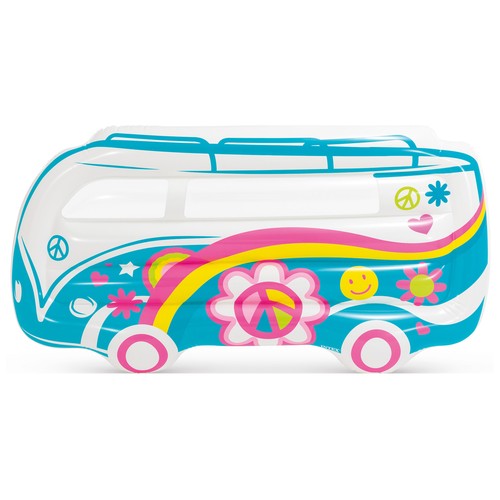 Colchoneta hinchable furgoneta hippie de 178x23x91cm.