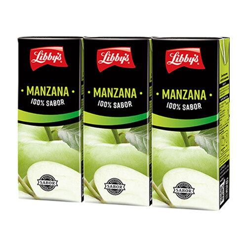 LIBBY'S Zumo de manzana LIBBY'S brick de 3 uds x 20 cl.