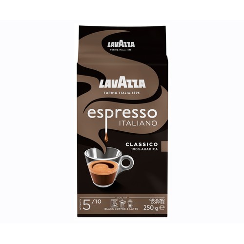 Café molido Espresso 100% Arábica LAVAZZA 250 g.