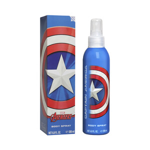 Imagen de LOS VENGADORES Colonia fresca familiar con vaporizador en spray LOS VENGADORES Capitán américa 200 ml.