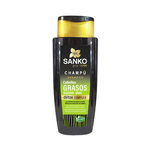 Imagen de SANKO Détox complex Champú con extracto de pepino y menta para cabellos grasos SANKI Detox complex 270 ml. 