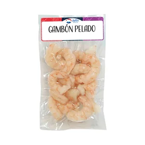 DELFÍN Gambón pelado crudo, desvenado, ultracongelado y envasado al vacio DELFÍN 200 g.