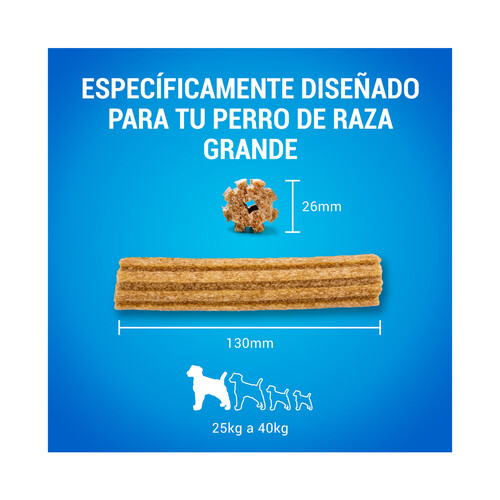 DENTALIFE Snacks dental para perros de raza grande, PURINA DENTALIFE 4 uds. 142 g.
