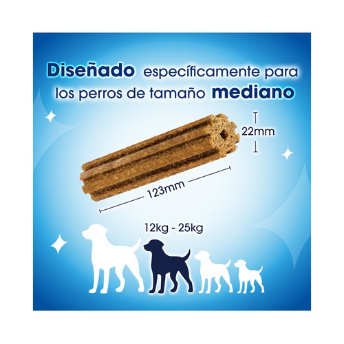 PURINA DENTALIFE Snack dental uso diario para perros medianos, 42 uds. 966 g.