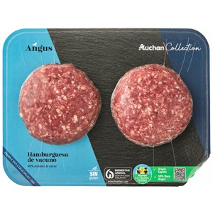 Alcampo Cultivamos LO Bueno Hamburguesa de Vacuno Angus 2x150 G. 300 G