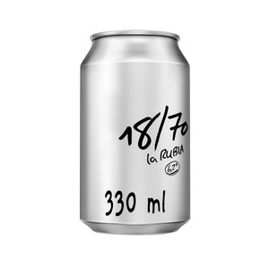 Imagen de LA RUBIA 18/70 Cerveza en lata, 1 uds 33 cl.