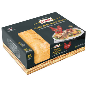 Imagen de COREN Pollo de corral deshuesado, relleno con queso San Simón da Costa, membrillo y uvas pasas, listo para hornear.