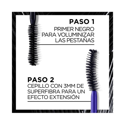 L´ORÉAL PARIS Pro xxl extension Tono negro Máscara de pestañas con efecto volumen y alargamiento.