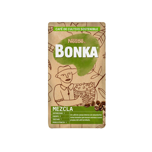 BONKA Café Molido Mezcla 70% natural 30% torrefacto 250 g.