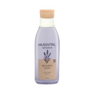 MUSSVITAL Botanics Gel de baño relajante, con lavanda y pH 5.5 750 ml.