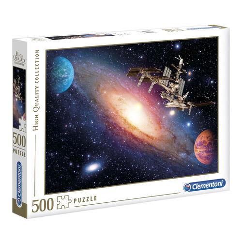 Puzzle Estación espacial con 500 piezas, High Quality Collection CLEMENTONI.