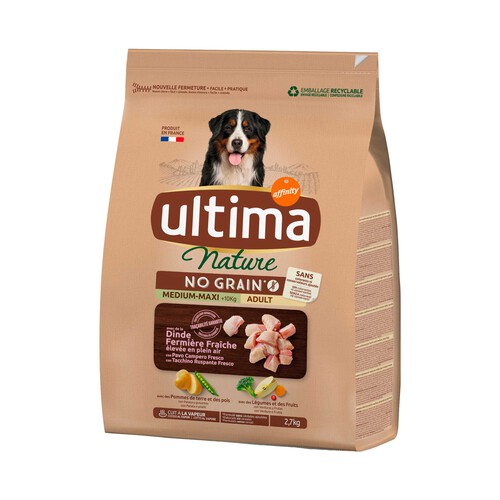 ULTIMA Alimento perro seco medio (máx 10 kg) ÚLTIMA NATURE 2,7 kg.