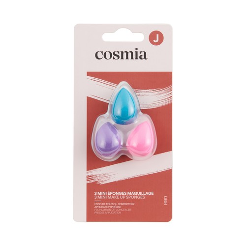 COSMIA Mini esponjas para aplicación precisa de base de maquillaje o corrector 3 uds.