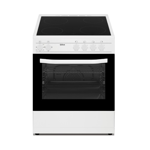 Cocina vitro QILIVE Q-6927, horno eléctrico, 4 zonas cocción, A: 59,8cm, H: 83cm, F: 61cm.