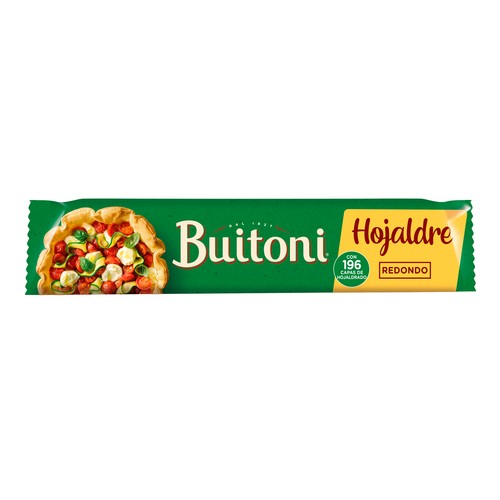 BUITONI Masa de hojaldre redonda (32 cm), de fácil manipulación y que no se rompe 230 g.