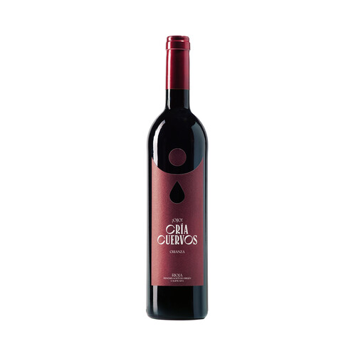 CRIA CUERVOS  Vino tinto crianza con D.O. Ca. Rioja botella de 75 cl.