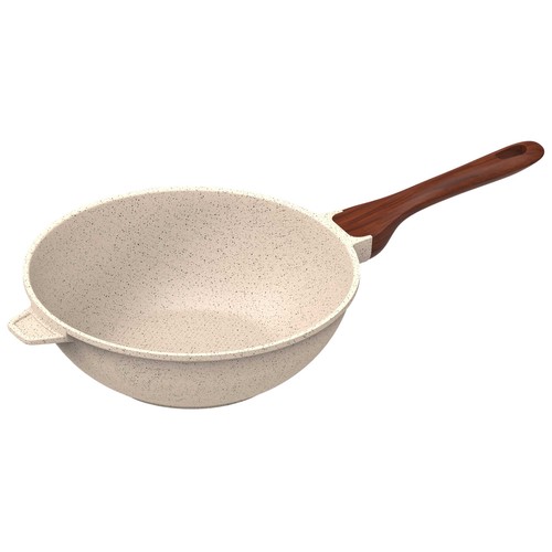 Wok 30cm aluminio fundido, con revestimiento antiadherente tricapa. ACTUEL
