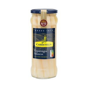 Imagen de CARRETILLA Espárragos blancos extra (calibre muy grueso) 8/12 piezas 325 g.