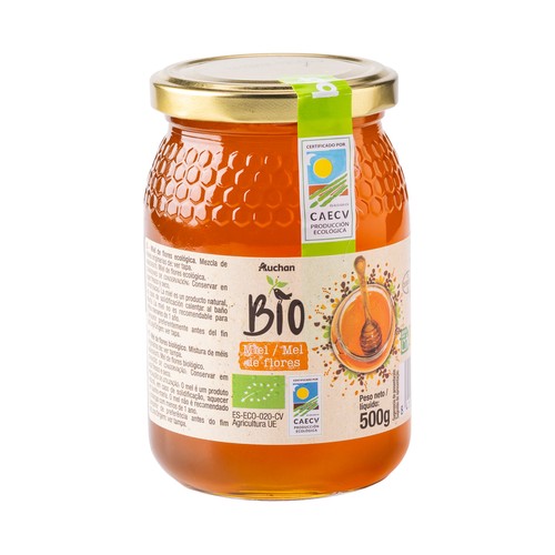 Miel milflores ecológica ALCAMPO ECOLÓGICO 500 g.