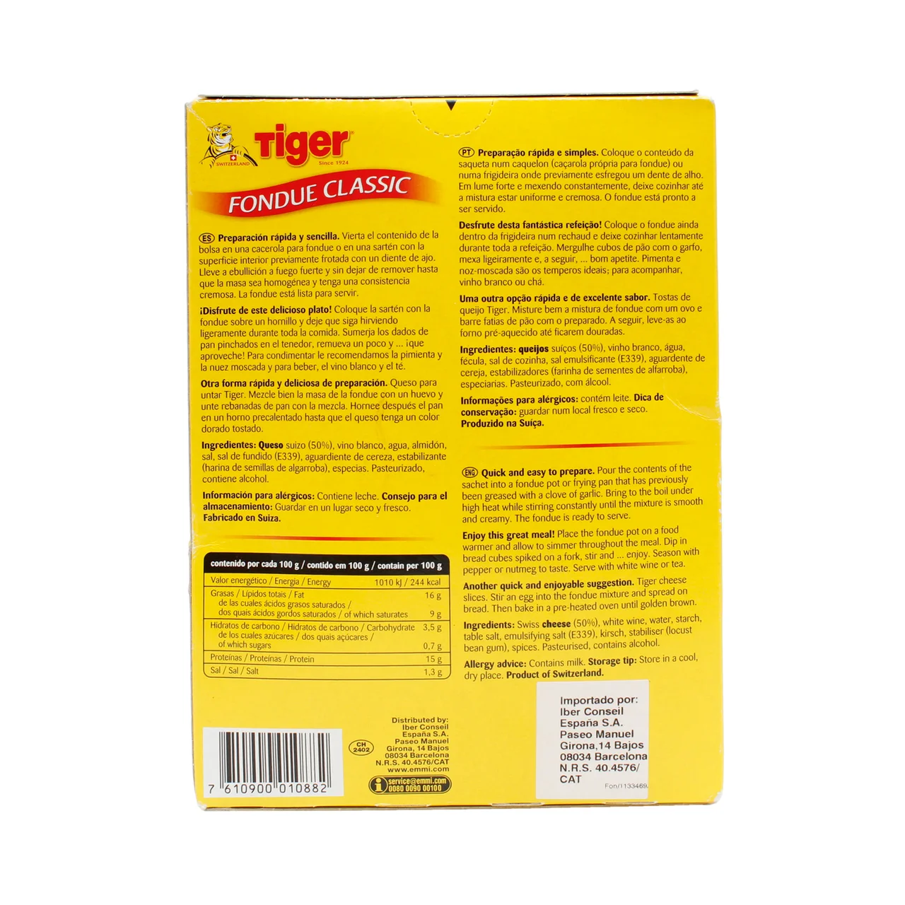 Fondue natural 12 uds. 400 g.