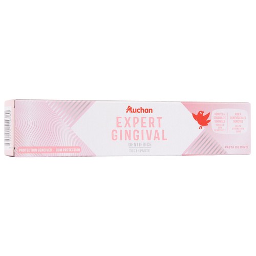 PRODUCTO ALCAMPO Expert gingival Pasta de dientes con flúor que ayuda a reducir la sensibilidad dental 75 ml.