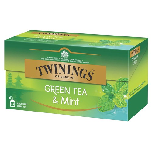 Imagen de Té verde con menta TWININGS 25 uds. 50 g.