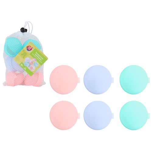 Set 6 globos de agua reutilizables. ONE TWO FUN
