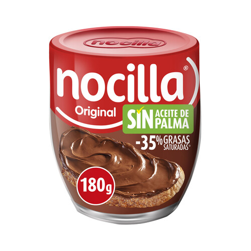 NOCILLA Crema original de cacao con avellanas, sin aceite de palma 180 g.
