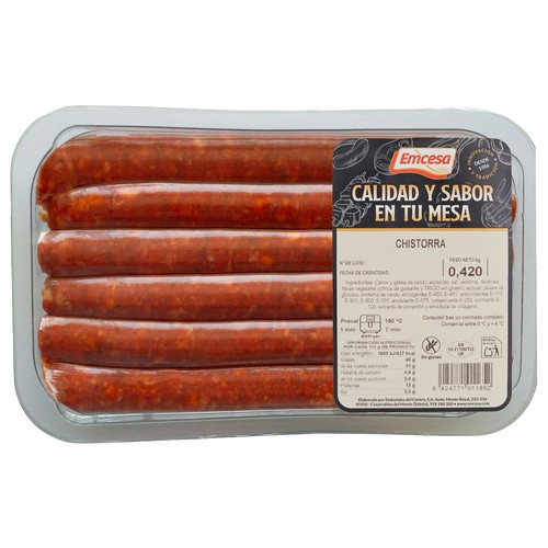 EMCESA Chistorra bandeja 420 g.