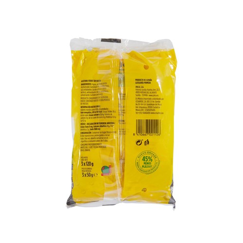 JOLCA Aceitunas verdes manzanilla fina sin hueso bolsa de 3 uds x 50 g.