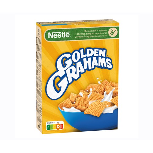 GOLDEN GRAHAMS de Nestlé Cereales de trigo integral y maíz tostado 375 g.