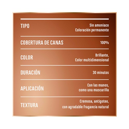GARNIER Good tono 5.2 Castaño golden Coloración permanente sin amoniaco.