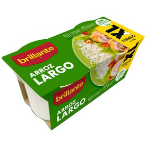 Imagen de BRILLANTE Arroz largo en tarrina paquete 2 uds x 200 g.